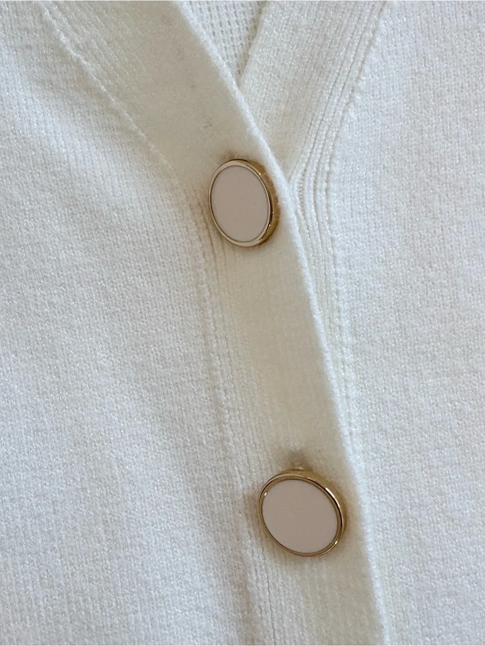 Abercrombie & Fitch Cream Button Front Cardigan NWT Size M